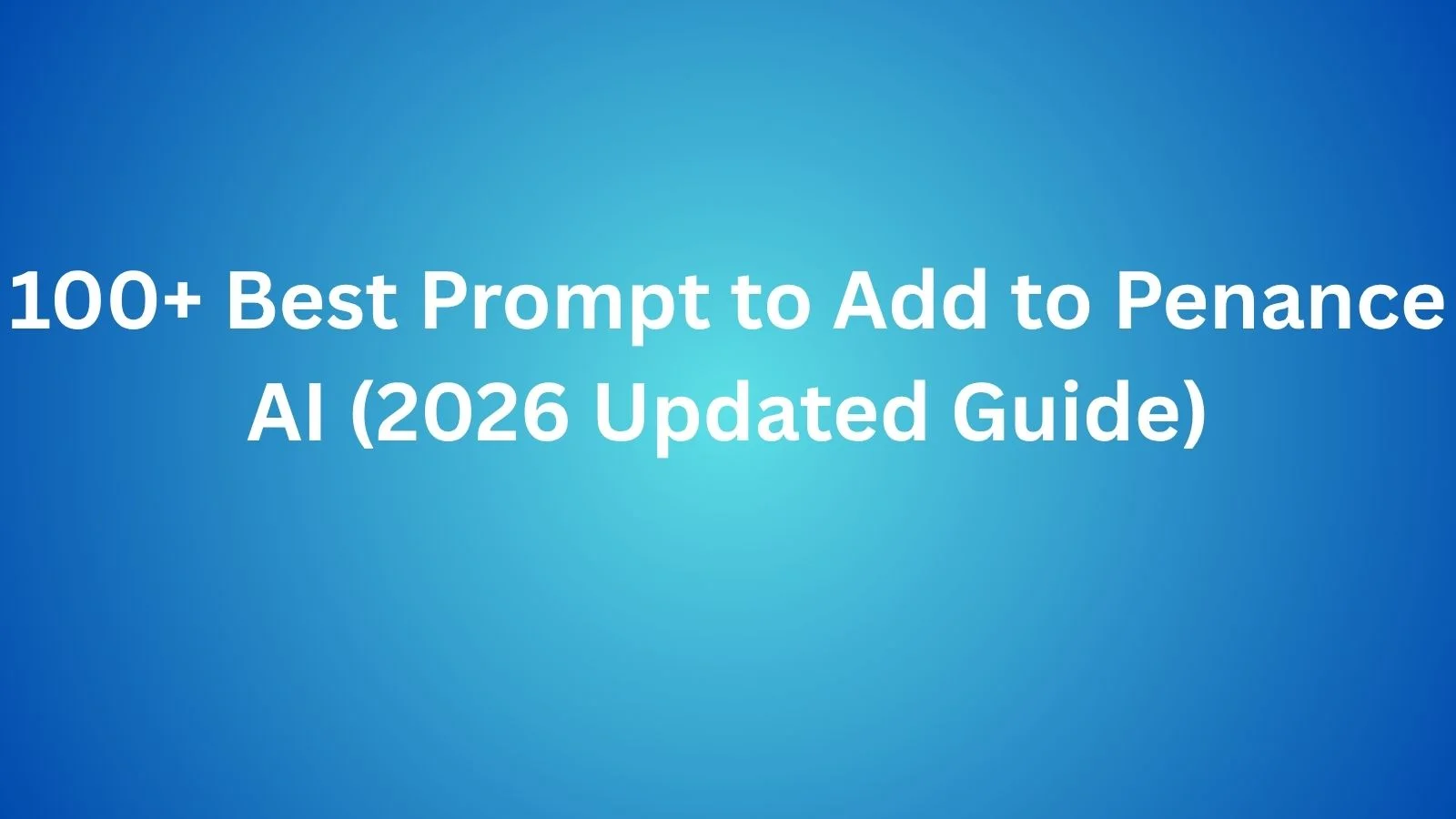 prompt to add to penance ai