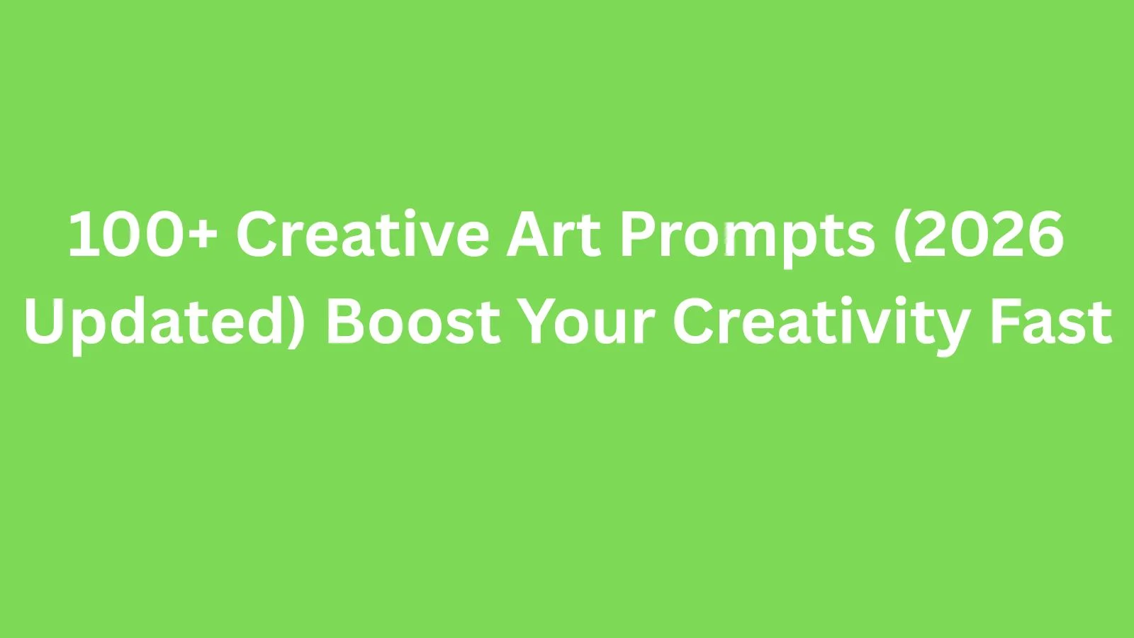 art prompts