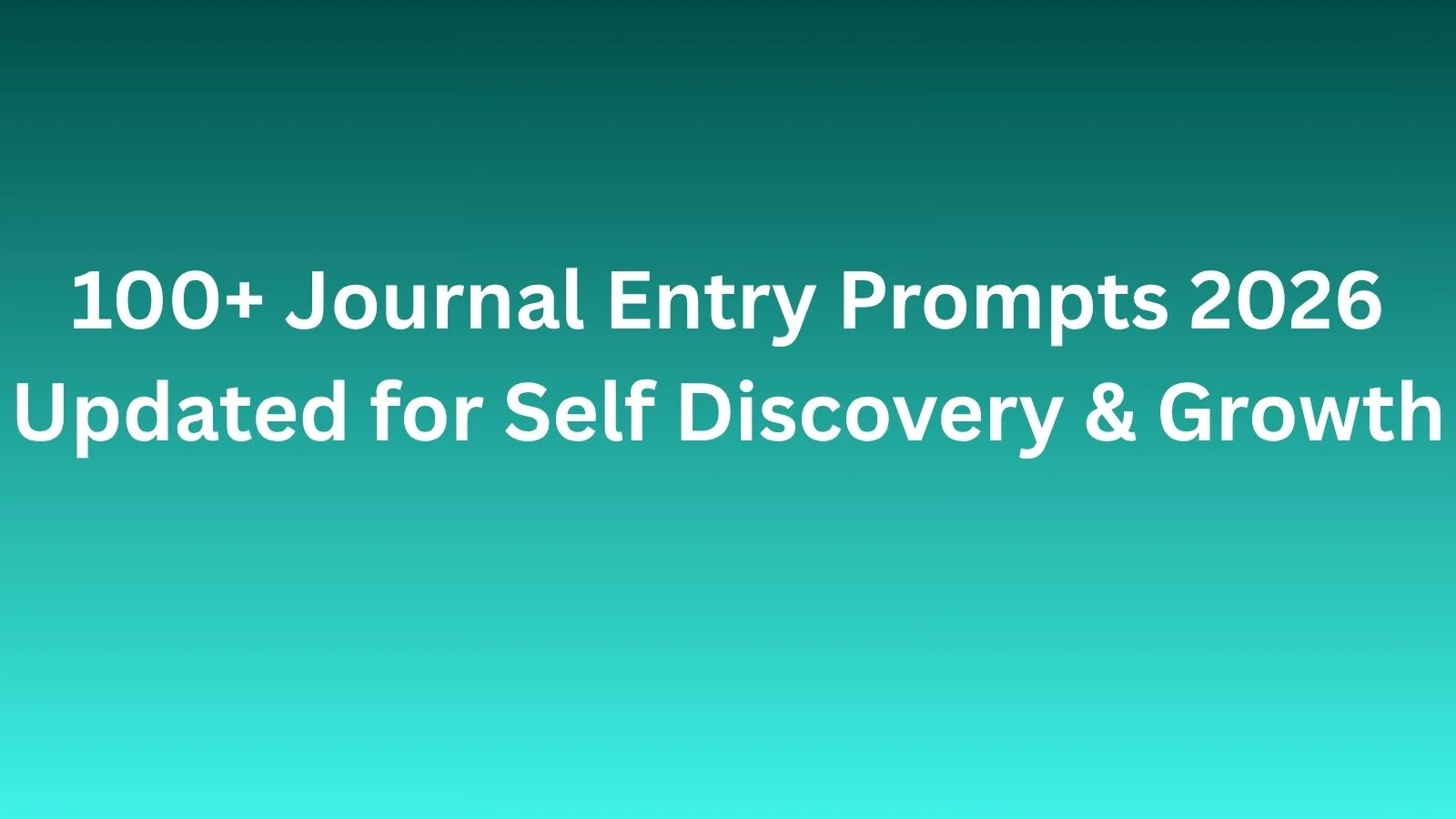 journal entry prompts