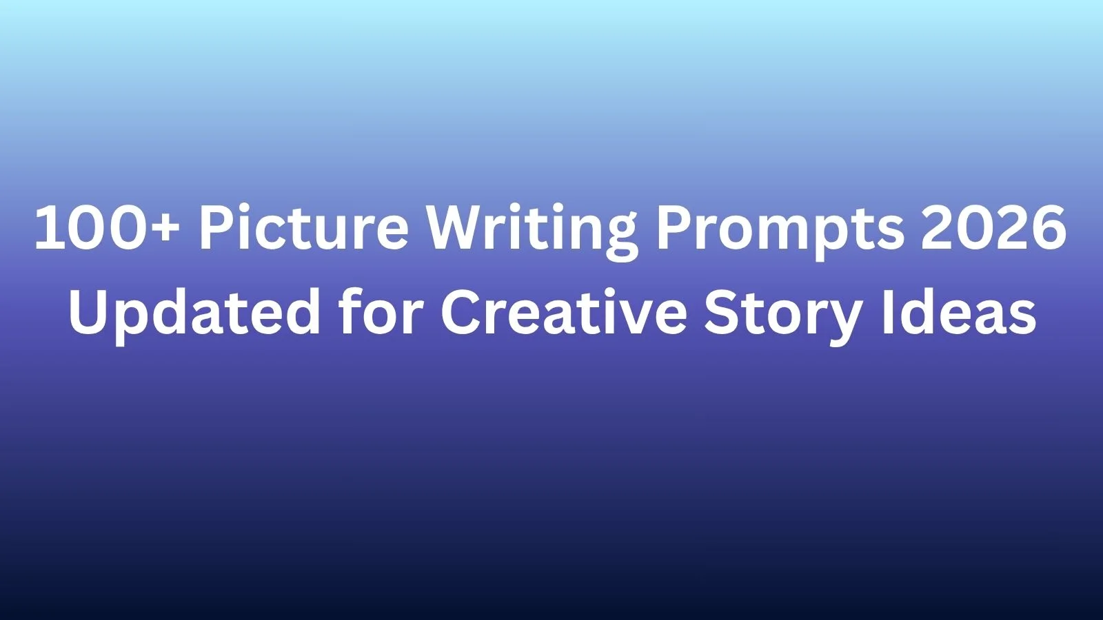 picture writing prompts