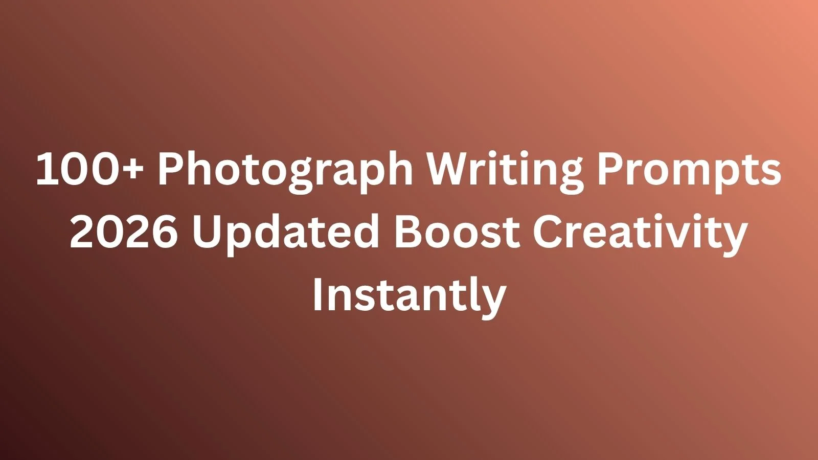 photograph writing prompts